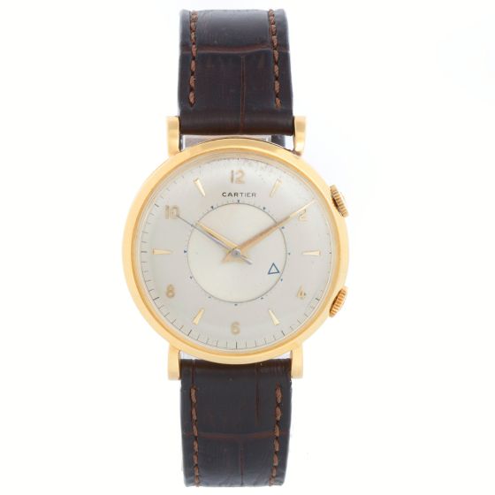 Cartier Extremely Rare 18k (E.W.C) Alarm Watch With Hollywood Provenance 