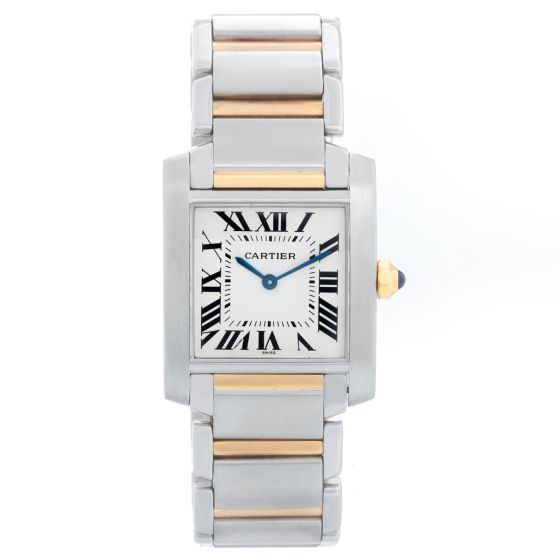 Cartier Tank Francaise Midsize 2-Tone Steel & Gold Watch W2TA0003 2301