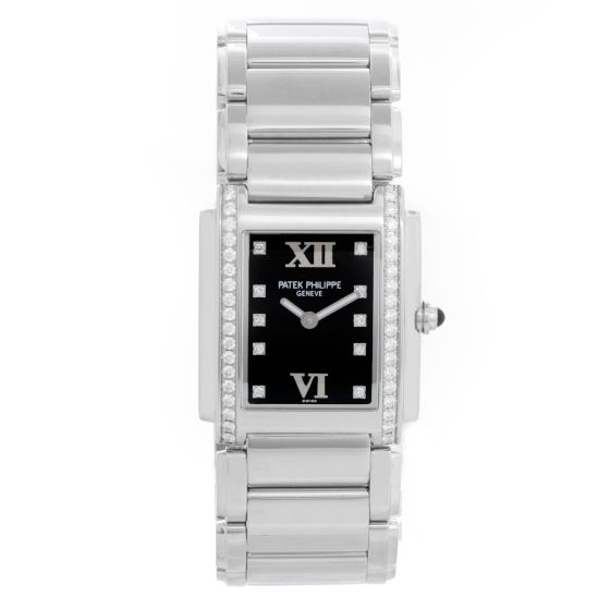 Patek Philippe Twenty-4 4910 / 10A Ladies Steel & Diamond Watch  