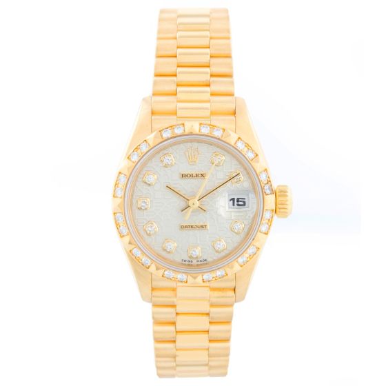 Rolex Ladies President 18K Yellow Gold 69258 Watch