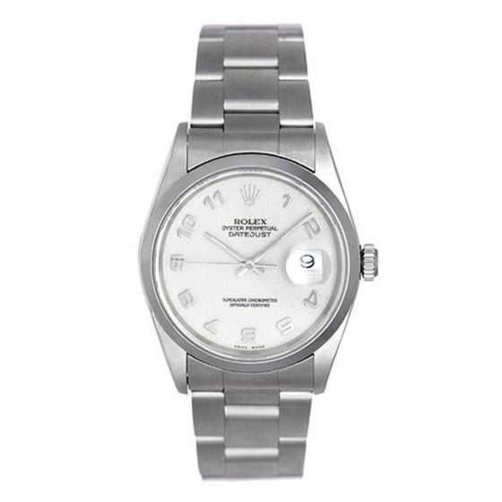 Rolex Datejust Men's Stainless Steel Watch 16200 Cream Jubilee Dial