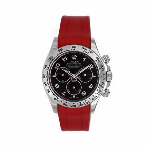 Rolex Cosmograph Daytona Watch Red Rubber Band 116509