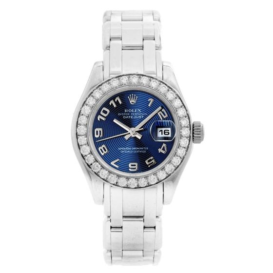 Rolex Ladies Pearlmaster 18k White Gold Watch 80299