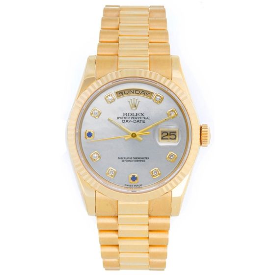 Rolex President Day-Date Men's 18k Gold Men's Watch 118238 