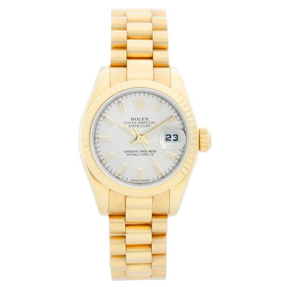 Rolex Ladies President 18k Yellow Gold Watch 179178