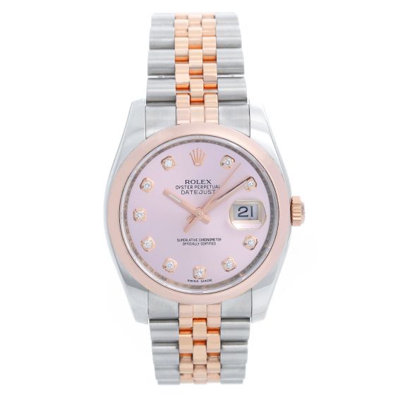 Rolex Datejust Men's Steel & Rose Gold Watch 116201