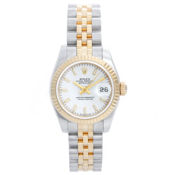 Rolex Datejust Used Ladies Steel & Gold Watch 179173