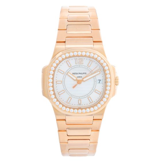 Patek Philippe & Co. 18K Rose Gold Nautilus Diamond Watch 7010 /1R