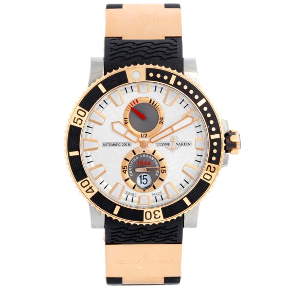 Ulysse Nardin Maxi Diver Steel & Rose Gold Men's Watch 265-90