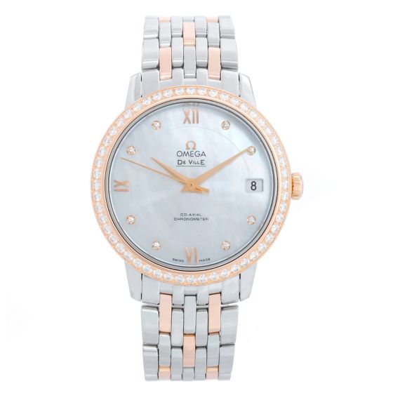 Omega De Ville Rose Gold & Stainless Steel  Women's Watch 424.25.33.20.55.002