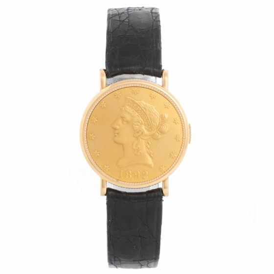 Piaget  Coin Collection 18k Yellow Gold Watch