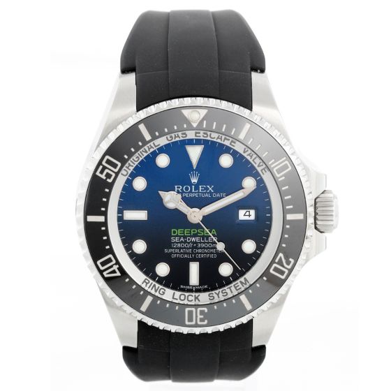 Rolex Sea Dweller-Deep Sea Blue 116660 Men's Watch Rubber Strap 
