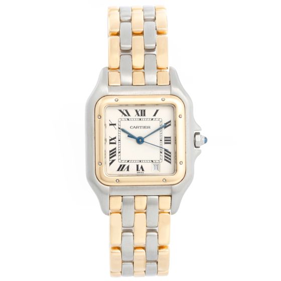 Cartier Midsize 3-Row Panther 2-Tone Steel & Gold Watch W25027B8