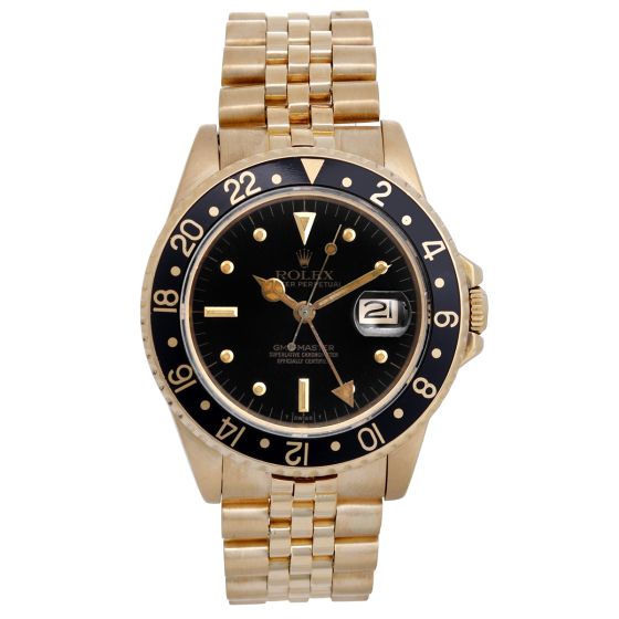 Rolex GMT - Master 16758 18K Yellow Gold Men's Watch