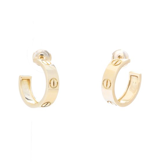 Cartier LOVE Hoop 18k Yellow Gold  Earrings
