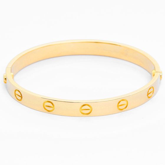 Cartier Love Bracelet 18k Yellow Gold Size 16  with Screwdriver