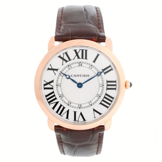 Cartier Ronde Louis Men's 18K Rose Gold  Watch W6801004