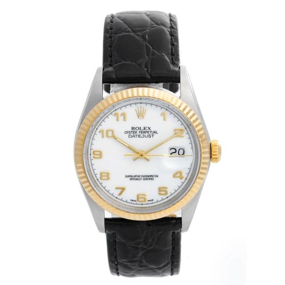 Rolex Datejust Stainless Steel & Gold 2-Tone Men's Watch 16013