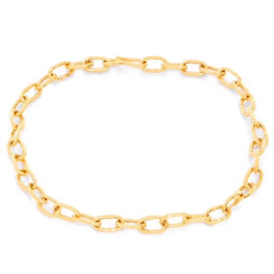 Jean Mahie 22K Yellow Gold Link Necklace