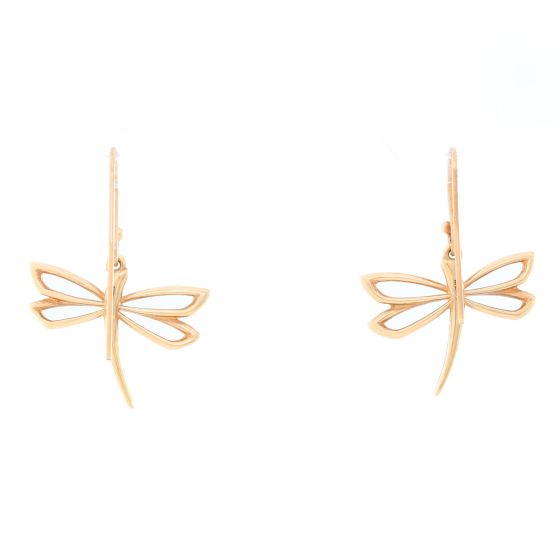 James Avery 14K Yellow Gold Dragonfly Earrings