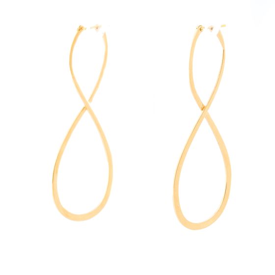 18K Yellow Gold Long Earrings