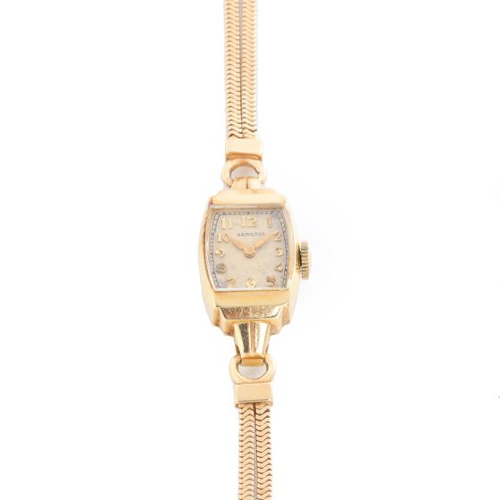 Vintage Ladies Hamilton 14K Yellow Gold  Watch
