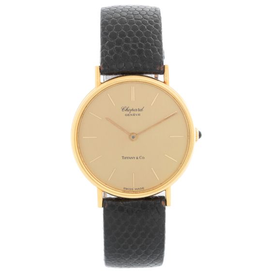 Chopard 18K Yellow Gold Tiffany Dial Watch