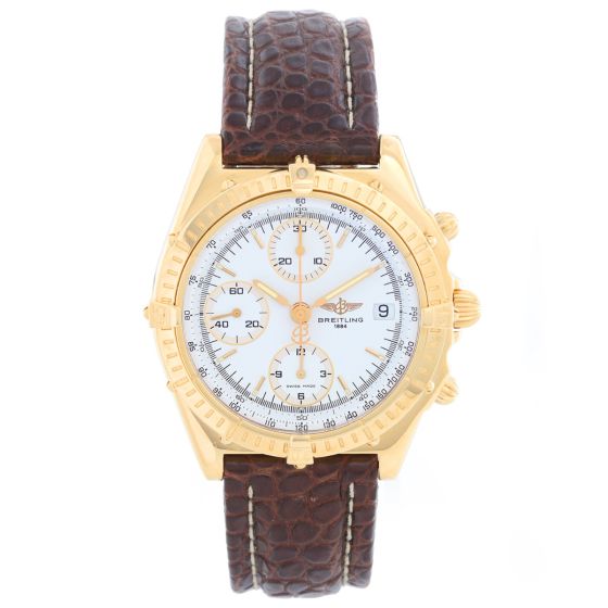 Breitling Chronomat Men's 18k Yellow Gold Chronograph Watch K13048