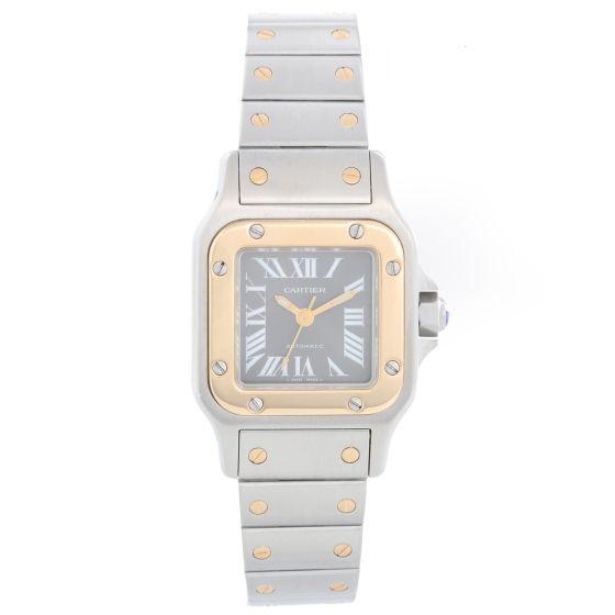 Cartier Santos Galbee Ladies 24mm Steel & Gold 2-Tone Automatic Watch 2423