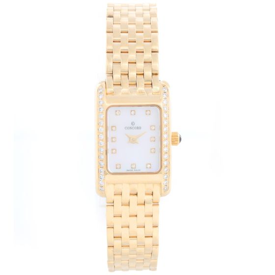 Ladies Concord 14k Gold Mother-of-Pearl Watch