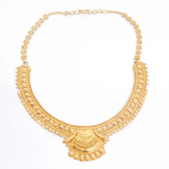 22K  Yellow gold Indian Design Necklace