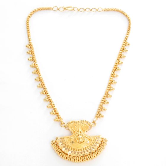 Beautiful 22K Yellow Gold Indian Design Necklace