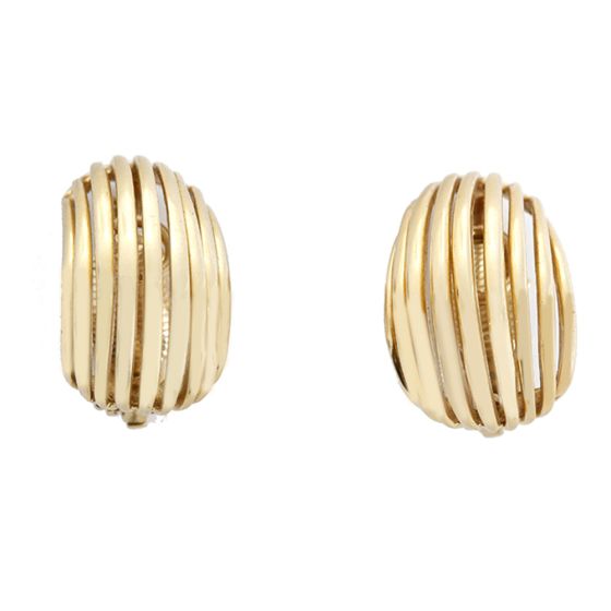 Tiffany & Co. 14k Yellow Gold Open Curve Form Earclips
