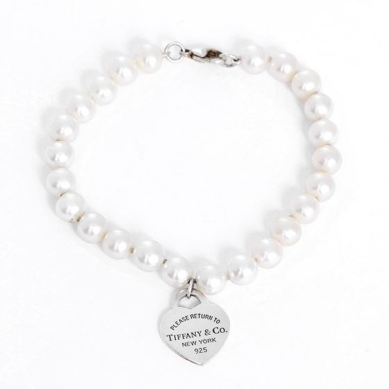 Tiffany & Co. Return to Tiffany Pearl & Sterling Silver Bracelet 
