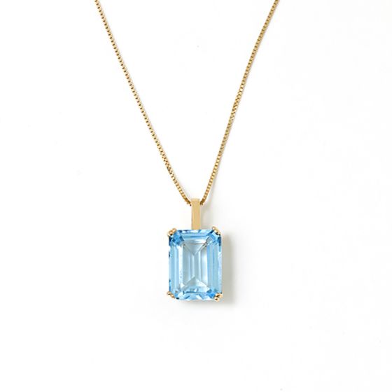 Stunning 14k Yellow Gold and Topaz Necklace