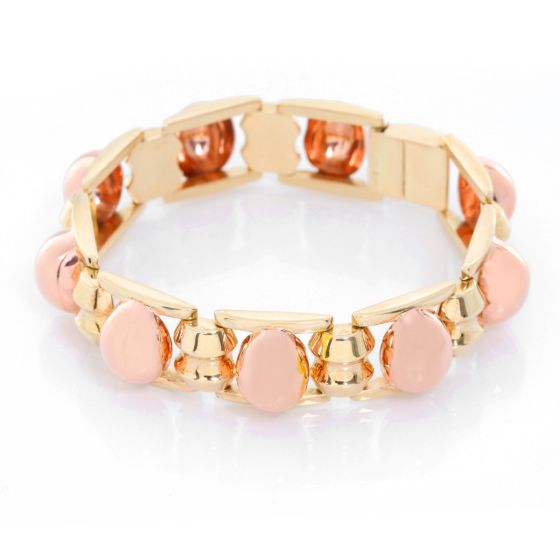 14K Yellow Gold and Rose Gold Bracelet