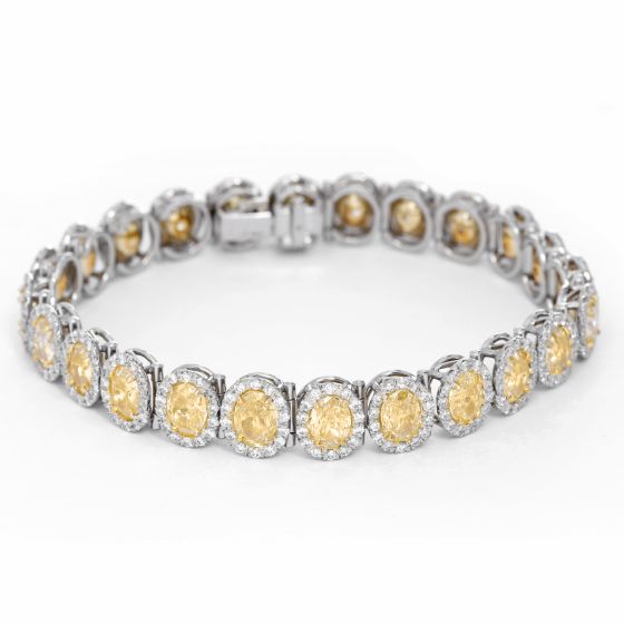 Platinum & 18k Gold Diamond Bracelet