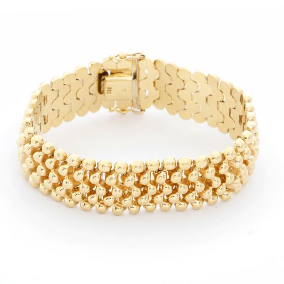 5 Strands Gold Bead Bracelet