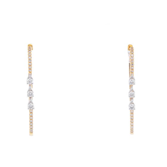 KC Designs 14K Yellow Gold Diamond Earrings