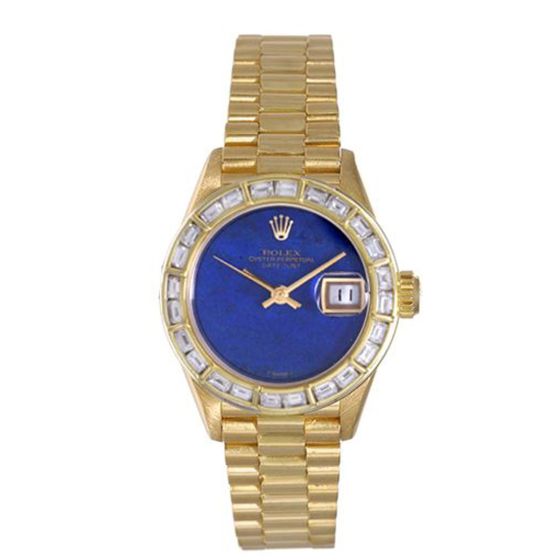Rolex Ladies President 18k Yellow Gold Watch with Diamonds 79178