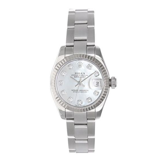 Stainless Steel Rolex Ladies Watch Datejust Automatic Winding 179174