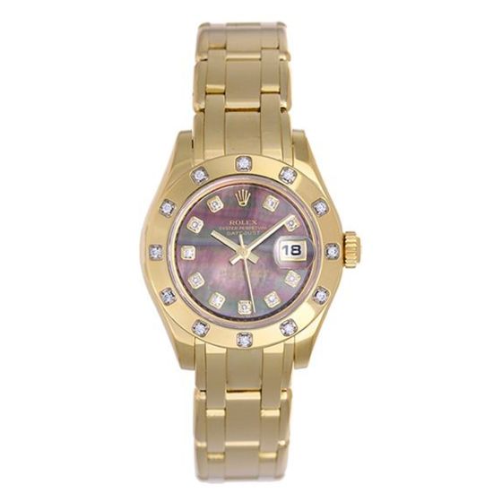Rolex Masterpiece/Pearlmaster 18k Ladies Watch 69318
