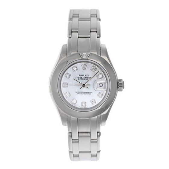 Ladies Rolex Masterpiece/Pearlmaster Watch 69329
