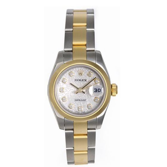 Rolex 2-tone Diamond Ladies  Datejust Watch 179163