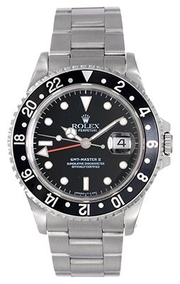 Stainless Steel Rolex GMT-Master II Men's Automatic Watch 16710