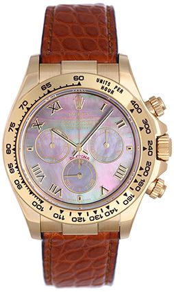Rolex Cosmograph Daytona 18k Yellow Gold Watch 116518 