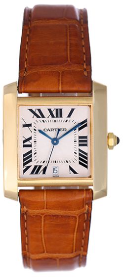 Cartier Tank Francaise Men's 18K Yellow Gold Watch