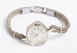 Unusual Vintage Rolex Small Ladies Watch 14k White Gold