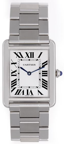 Cartier Large Tank Solo Stainless Steel Watch W5200014 
