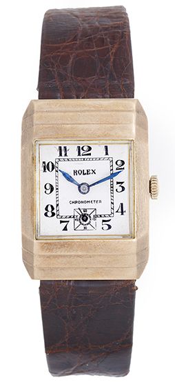 Vintage 9k Gold Rolex Stepped Case Circa apx. 1930's Watch 